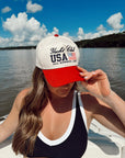 Yacht Club USA Vintage Trucker Hat