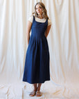 Best Ever Denim Maxi Dress – Smocked Back & Pockets