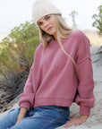 The Best Dusty Rose Crewneck Sweater