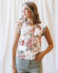 Good Call Cream Rose Floral Cardigan