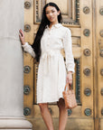 Downeast Vineyard Vibes Lace Shirt Dress