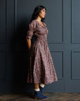 Long Way Home Floral Cotton Midi Dress