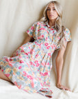 Romantic Pleated Shirtdress
