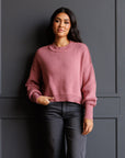 The Best Dusty Rose Crewneck Sweater