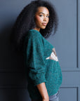 Field Duck Motif Knit Sweater