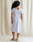 Countryside Purple Gingham Midi Dress