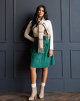 Trailblazer A-Line Skirt in Rain Forest