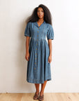 Orchard Puff Sleeve Denim Midi Dress