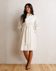 Downeast Vineyard Vibes Lace Shirt Dress