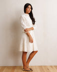 Downeast Vineyard Vibes Lace Shirt Dress