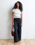 Go Floral Crew Neck Tee in Watercolor Rose