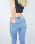 Artemis Vintage | Lauren Mid Rise Capri with Frayed Hem Jeans - My Pampered Life Seattle