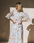 Cypress Midi Dress in Blue Floral - Plus - My Pampered Life Seattle