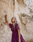 Tayla Dress in Maroon