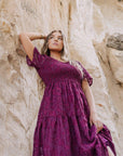 Tayla Dress in Maroon