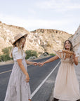 Elizabeth Overall Dress in Ivory Charcoal - My Pampered Life Seattle
