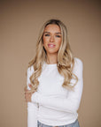 Nova Long Sleeve Top In White - My Pampered Life Seattle