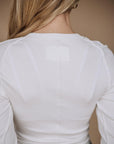 Nova Long Sleeve Top In White - My Pampered Life Seattle
