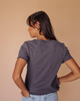 Marlee Top in Charcoal - My Pampered Life Seattle