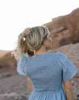 Tayla Linen Dress in Sky Blue - My Pampered Life Seattle