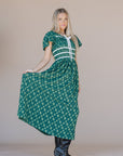 Foster Maxi Dress In Dark Green - My Pampered Life Seattle