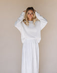 Hannah Temple Skirt in White - My Pampered Life Seattle