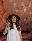 Ilia Cotton Midi Dress In Taupe - My Pampered Life Seattle