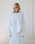Claire Temple Sweater in Ivory - My Pampered Life Seattle