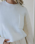 Claire Temple Sweater in Ivory - My Pampered Life Seattle
