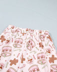 Christmas Ribbed Knit Top & Pants Pajama Set