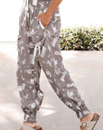 Western Cactus Cowgirl Drawstring Jogger Pants