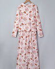 Christmas Ribbed Knit Top & Pants Pajama Set