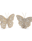 Detailed Butterfly Shelf Sitter (Set of 2)
