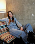 Artemis Vintage |Eco Friendly Fabric High Rise Slim Palazzo Jeans - My Pampered Life Seattle