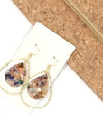 Multi-Color Acrylic Teardrop Chandelier Earrings