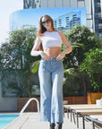 Artemis Vintage |Eco Friendly Tummy Control Slim Palazzo Jeans - My Pampered Life Seattle