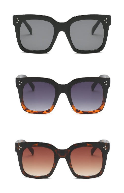Unisex Square Flat Top Fashion Sunglasses - Online Only