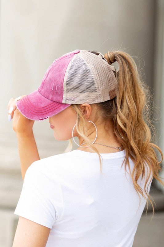 CC Criss-Cross Ponytail Caps