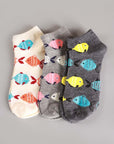 Fish Low Cut Socks 12 Pair