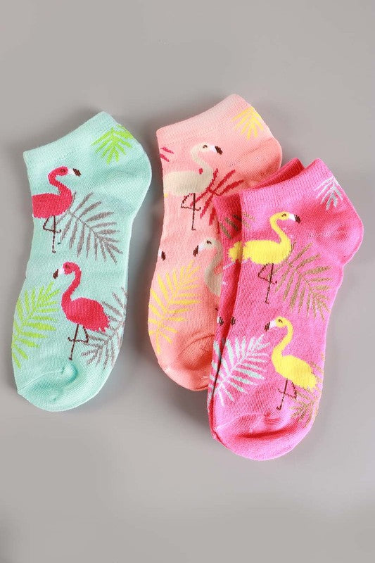 Flamingo Low Cut Socks 12 Pair