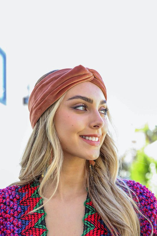 Leto Accessories Super Soft Twisted Velvet Headbands