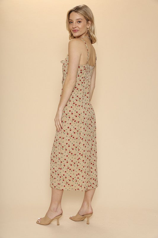 Miss Sparkling |Front Side Slit Maxi Dress