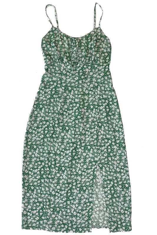 Miss Sparkling |Front Side Slit Maxi Dress
