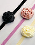 Satin Rose Velvet Sash Necklace