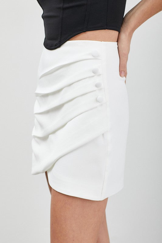 Do + Be Collection Wrap Pleated Skirt