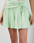 Do + Be Collection Side Ruched Ruffle Skort