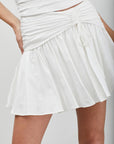 Do + Be Collection Side Ruched Ruffle Skort