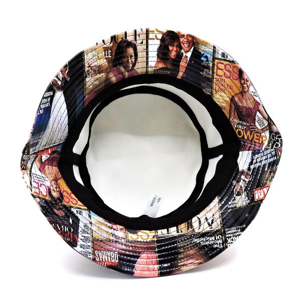 Magazine Cover Collage Hat