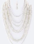 Million Pearls Layer Necklace Set