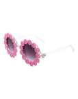 Round Daisy Flower Shape Circle Floral Sunglasses - Online Only
